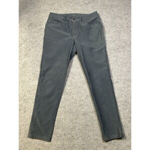 Lululemon Canvas ABC Pants Men 34 Classic Fit Utilitech Slate Blue LM5ABNS